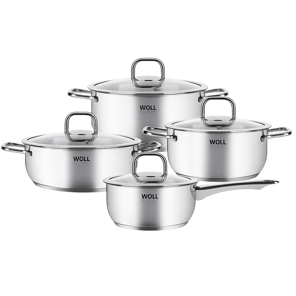 볼 다이아몬드 쿡 냄비 4종 세트(18편수+20양수+24곰솥+24전골)(WOLL Diamond Cook 4‑Piece Pot Set (18cm Saucepan + 20cm Casserole Pot + 24cm Stockpot + 24cm Shallow Pot))
