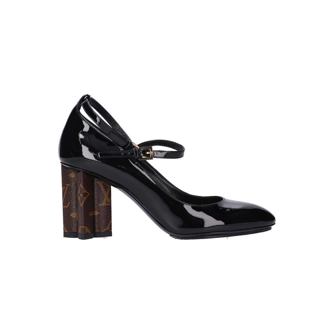 루이비통 1A4X23 펌프스 모노그램 캔버스 & 페이던트 블랙(Louis Vuitton Monogram Canvas & Patent Black Pumps) - 1