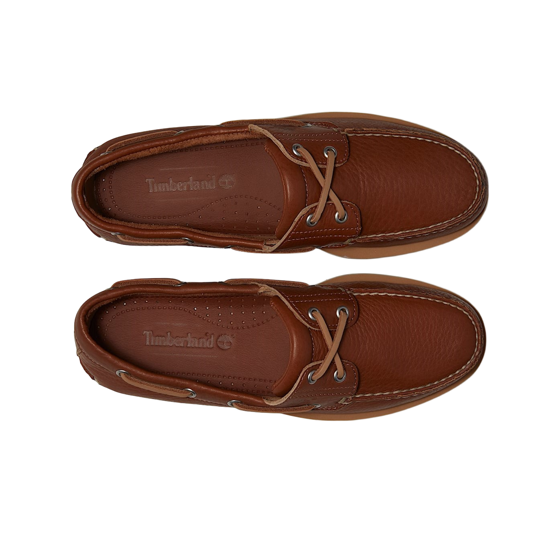 팀버랜드 레이크 하우스 클래식 2 아이 보트 슈즈 브라운 - 와이드(Timberland Lake House Classic 2-Eye Boat Shoes Brown - Wide) - 2