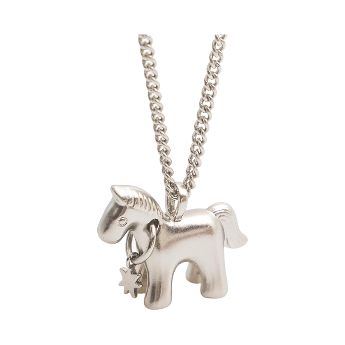 토우토우아카이브 티키 포니 팬던트 목걸이 로듐 실버(TOWTOW.ARCHIVE Tiki Pony Pendant Necklace Rhodium Silver)
