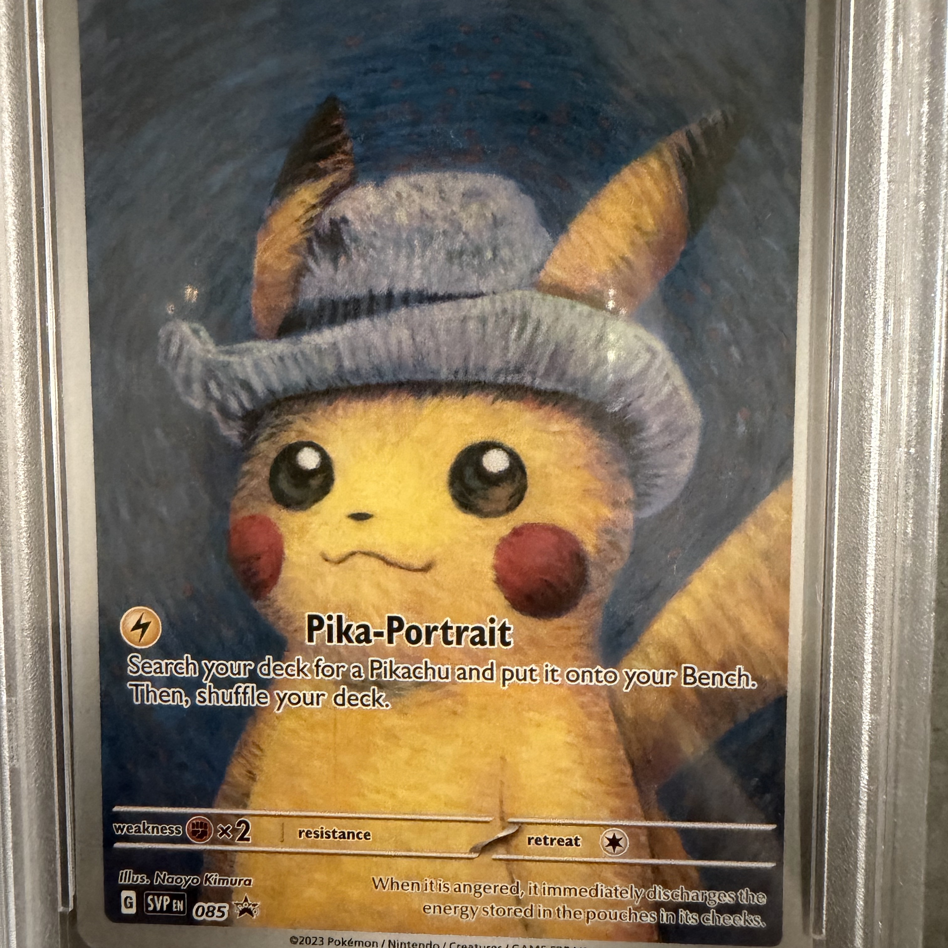 Pokemon TCG x Van Gogh Museum Pikachu with Grey Felt Hat P Scarlet & Violet Promos (English Ver.) 착용 스타일 - 2