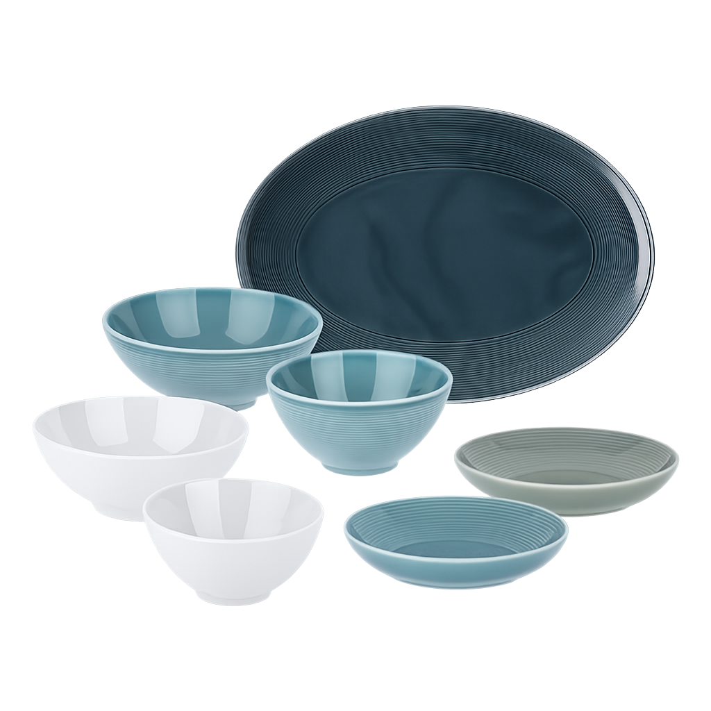 토마스 로프트 한식 2인 세트(7p)(Thomas Loft Korean-Style Tableware Set for Two (7 Pieces))