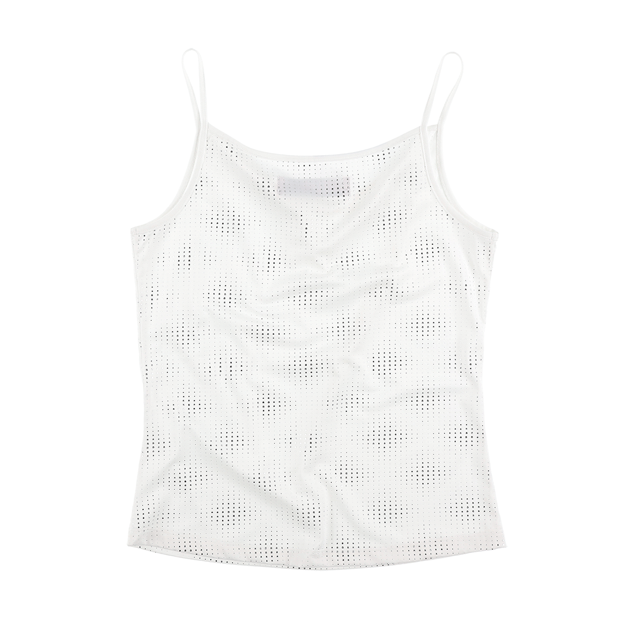스틸레써디 글리터 카울 넥 캐미솔: 화이트(Still Lethardy Glitter Cowl Neck Camisole: White) - 2
