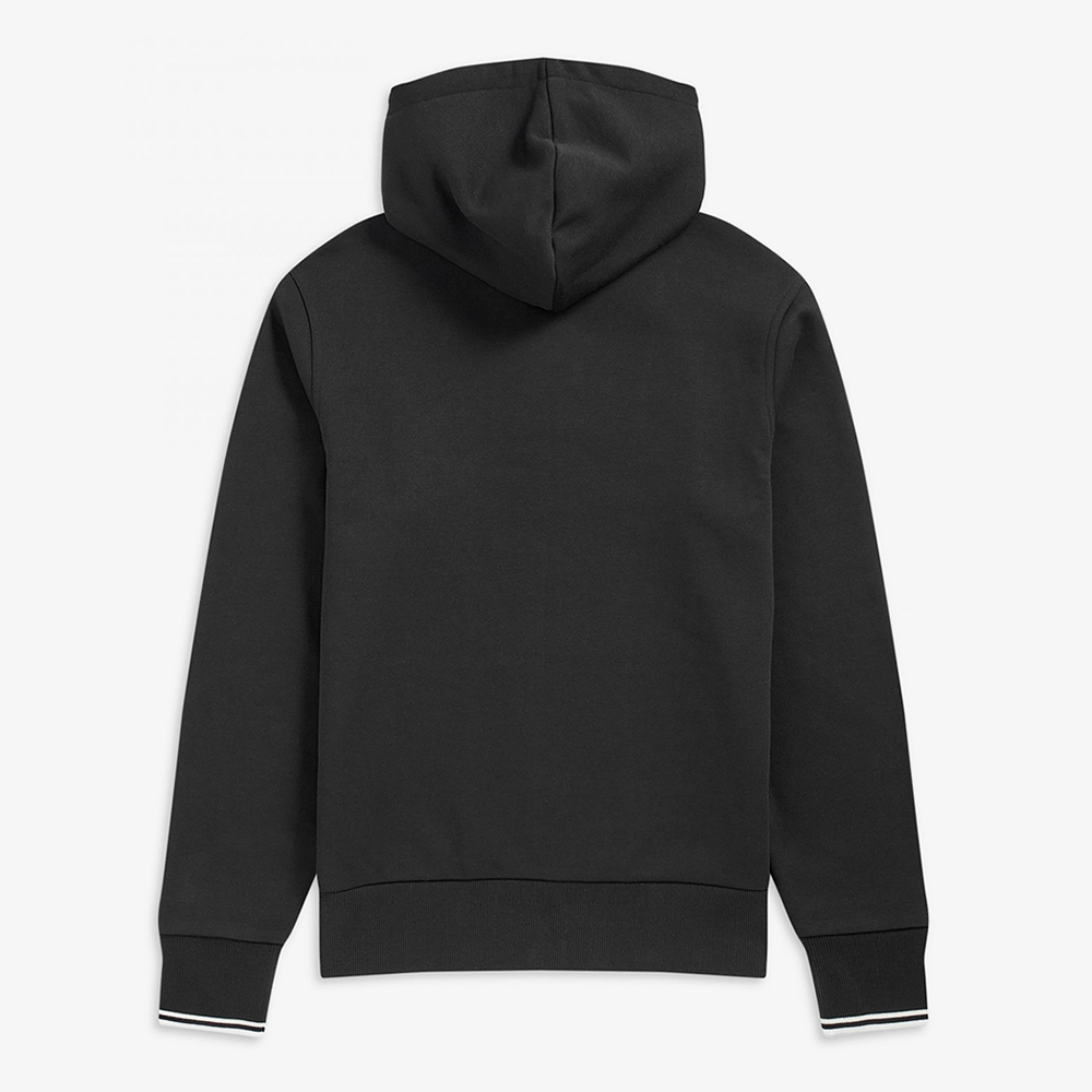 프레드페리 후드 집스루 스웻셔츠 블랙(Fred Perry Hooded Zip-Through Sweatshirt Black) - 6