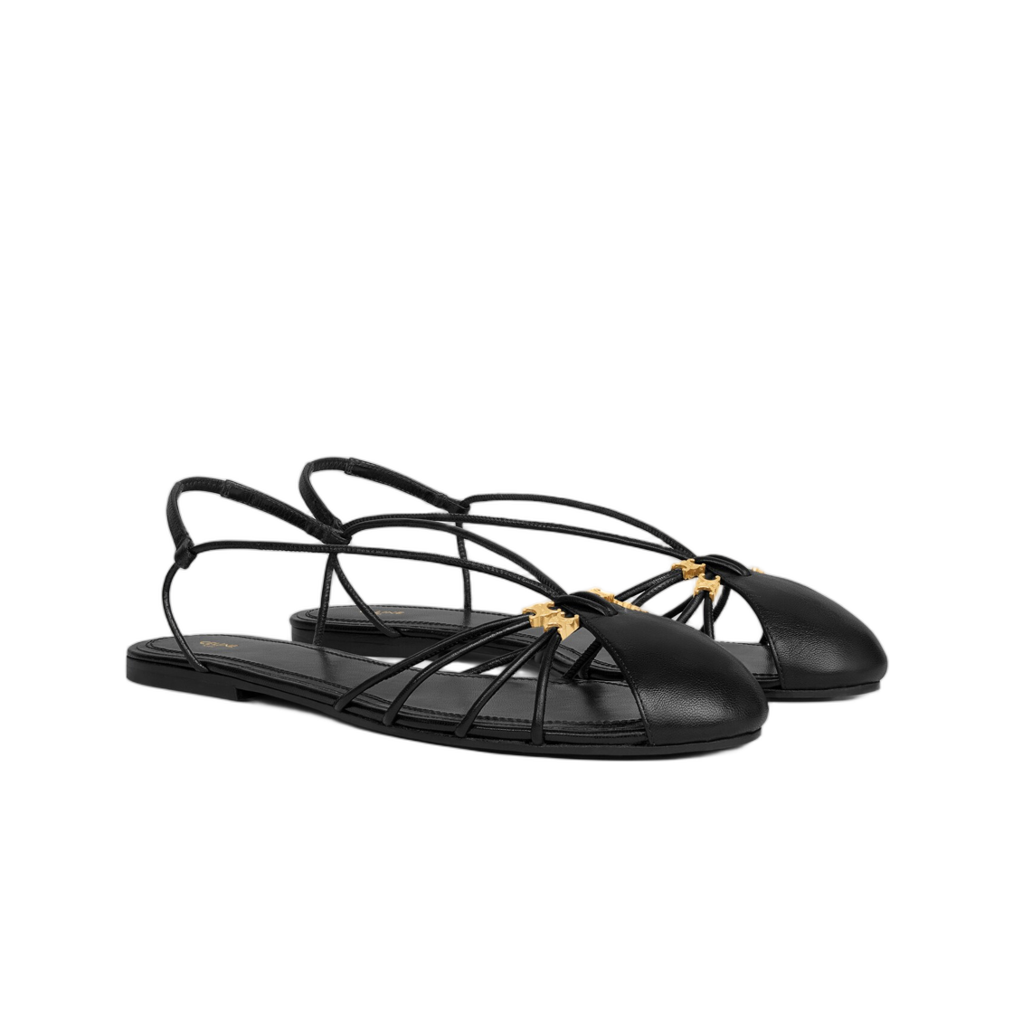 (W) 셀린느 칵테일 샌들 고트스킨 블랙((W) Celine Cocktail Sandal in Goatskin Black) - 2