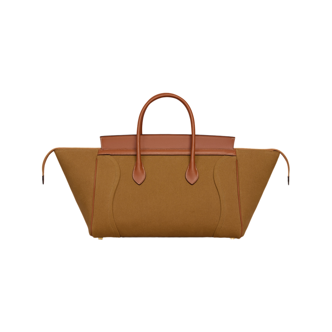 셀린느 러기지 텍스타일 앤 내츄럴 카프스킨 탄(Celine Luggage in Textile and Natural Calfskin Tan) - 3