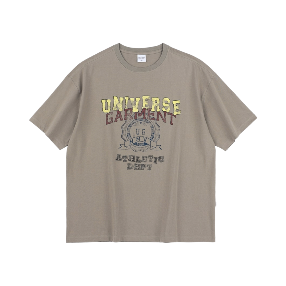 BUQTSZX813BE UNIVERSE GARMENT UG Vintage Athletic T-Shirt Beige
