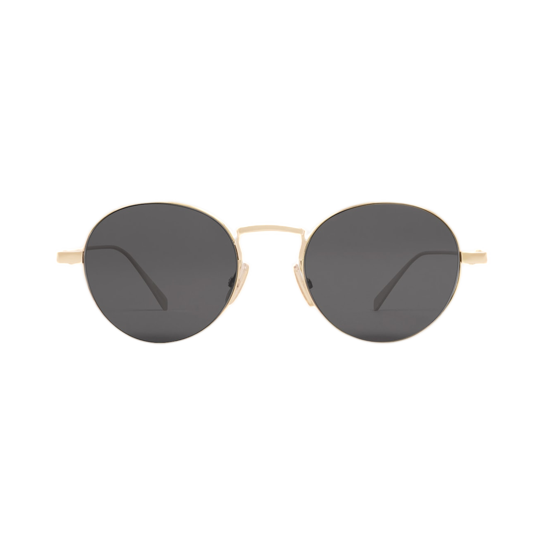 4S346CMLB-35LS Celine Metal Frame 28 Sunglasses in Metal Light Gold Smoke