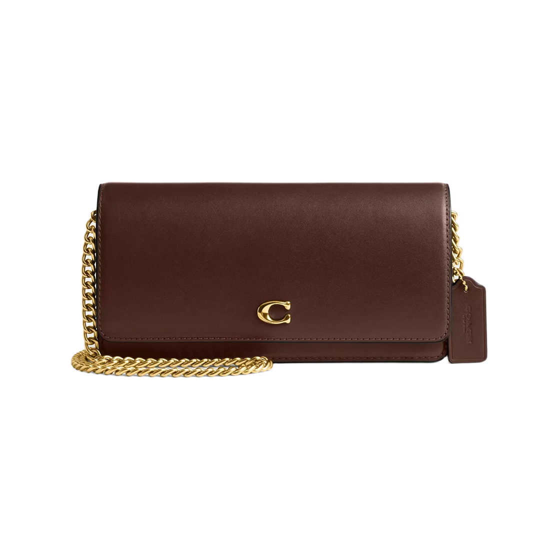 코치 체인 에비 롱 월렛 브라스 메이플(Coach Evie Long Wallet with Chain Brass Maple) - 1