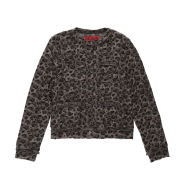 Still Lethardy Distressed Leopard Cardigan Brown
