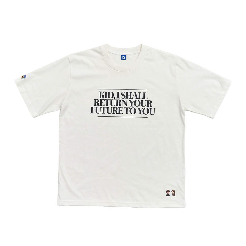 댄꼼마 X 짱구 어른제국의 역습 반팔 티셔츠(DANCOMMA x Crayon Shin-chan The Adult Empire Strikes Back Short Sleeve T-Shirt)