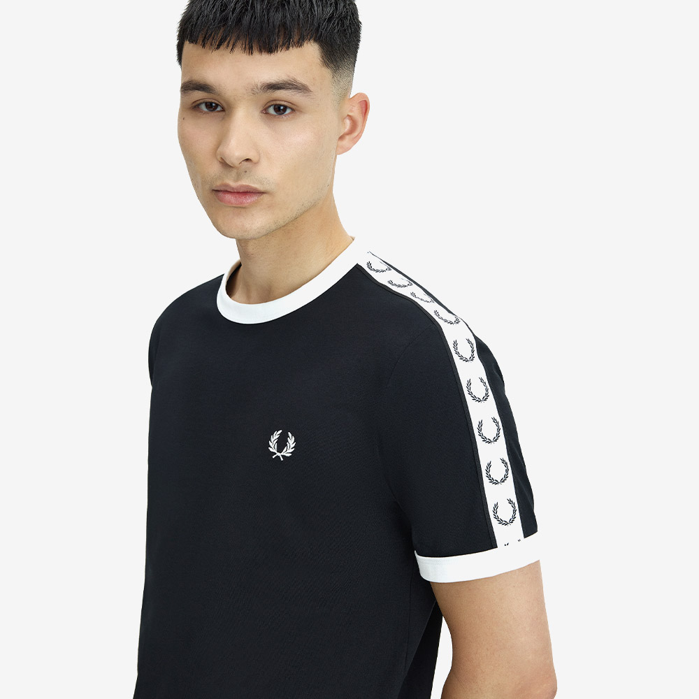 프레드페리 테잎 링어 티셔츠 블랙(Fred Perry Taped Ringer T-Shirt Black) - 3