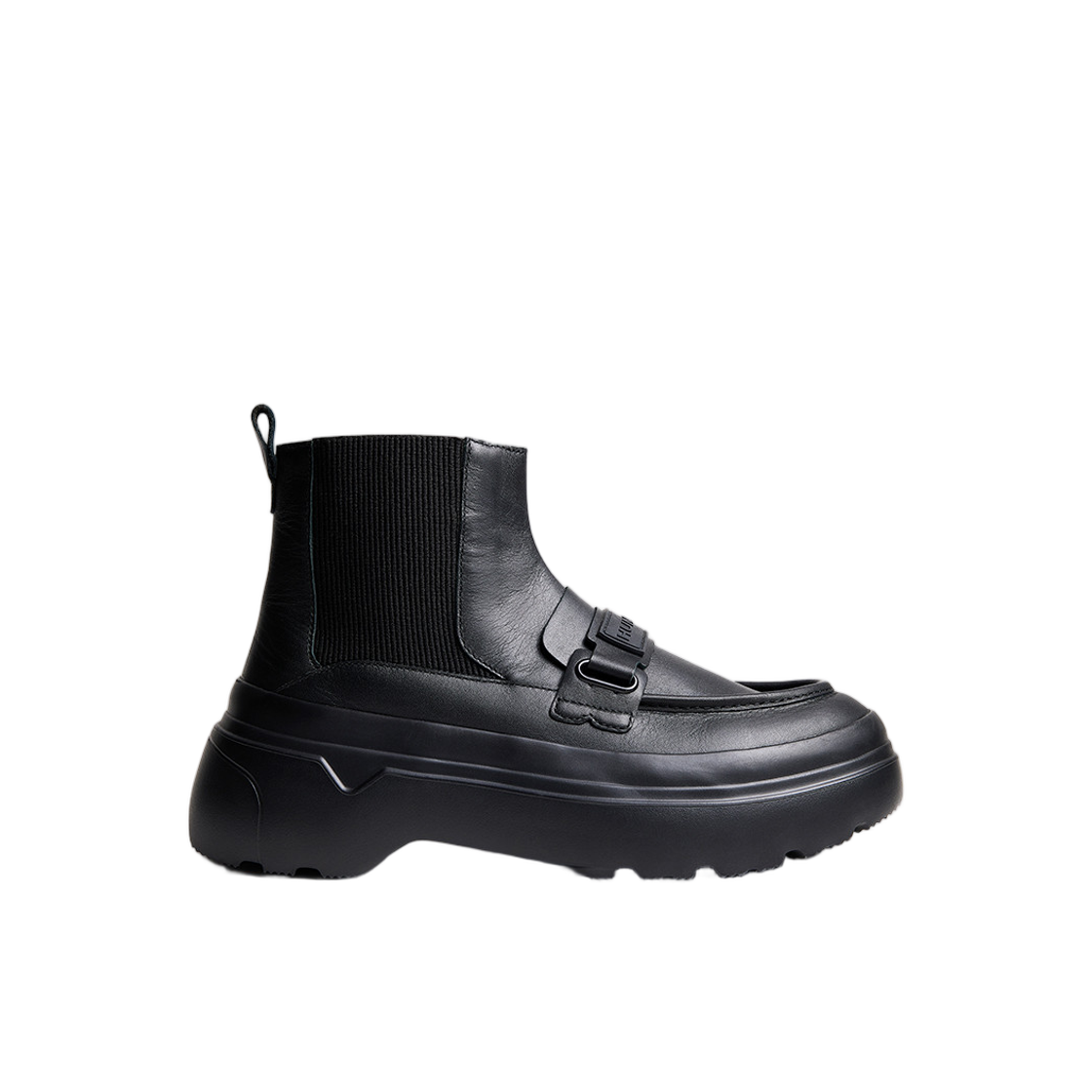UFS7125LEA-BLK Hunter Refined Explorer Loafer Chelsea Rain Boots Black