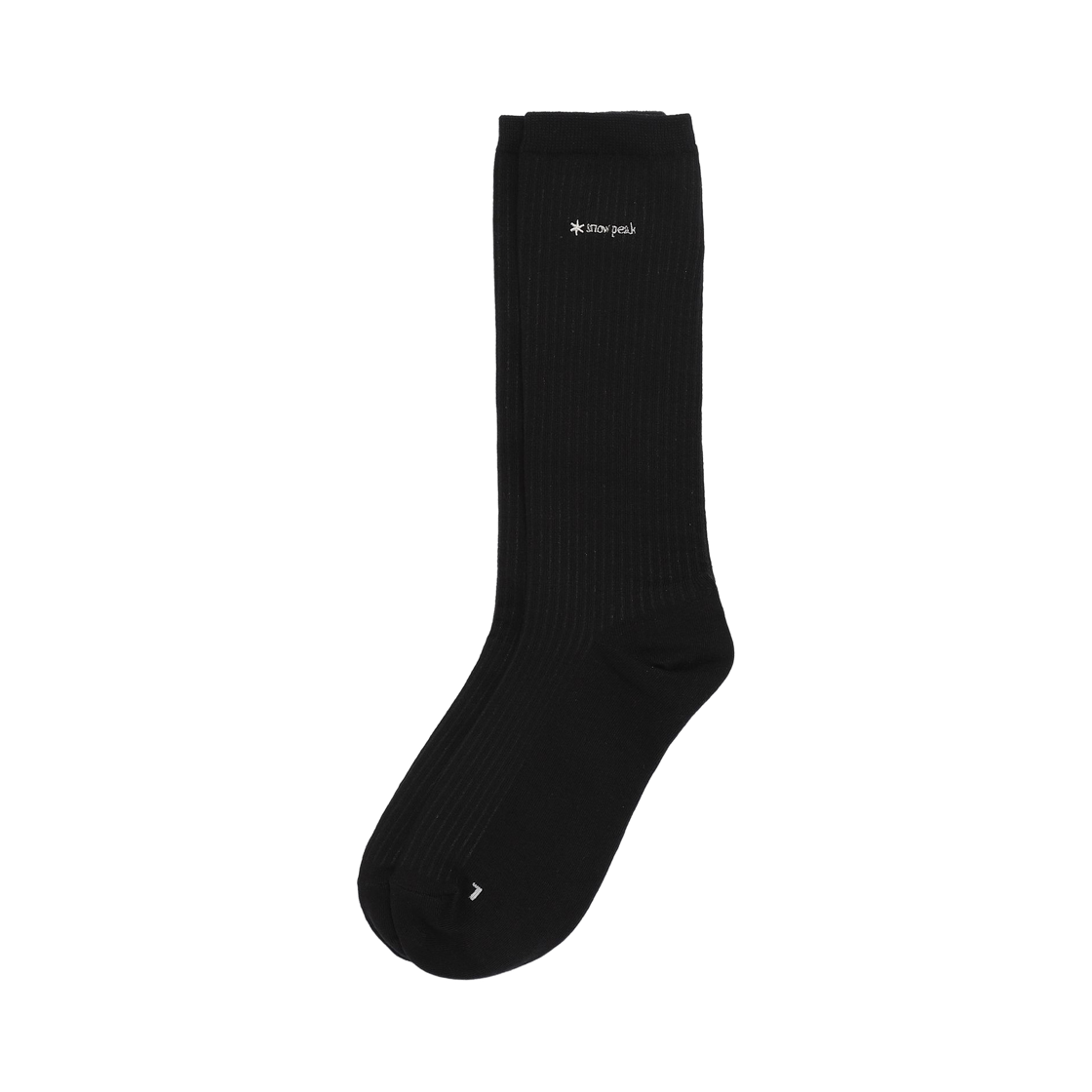 (W) 스노우 피크 로즈 크루 삭스 블랙((W) Snow Peak Rose Crew Socks Black)