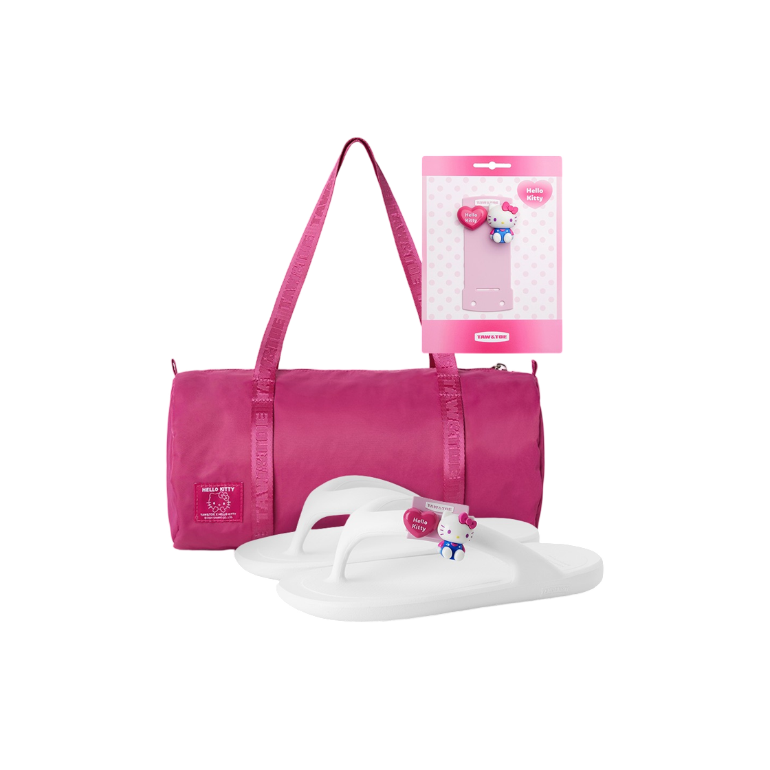 토앤토 x 산리오 헬로 키티 세트 핑크(Taw&Toe x Sanrio Hello Kitty Set Pink) - 1