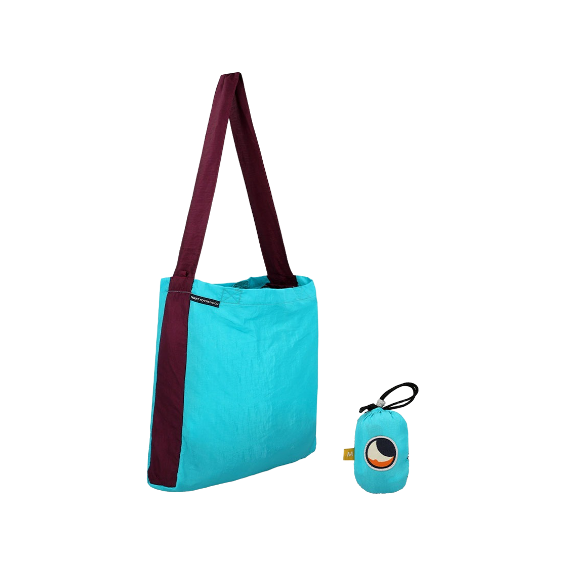 TMEBM1478 Ticket To The Moon Medium Eco Bag 15L Turquoise Plum