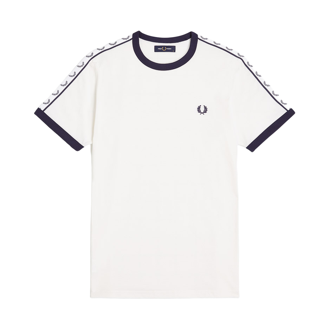 프레드페리 테잎 링어 티셔츠 스노우 화이트(Fred Perry Taped Ringer T-Shirt Snow White)