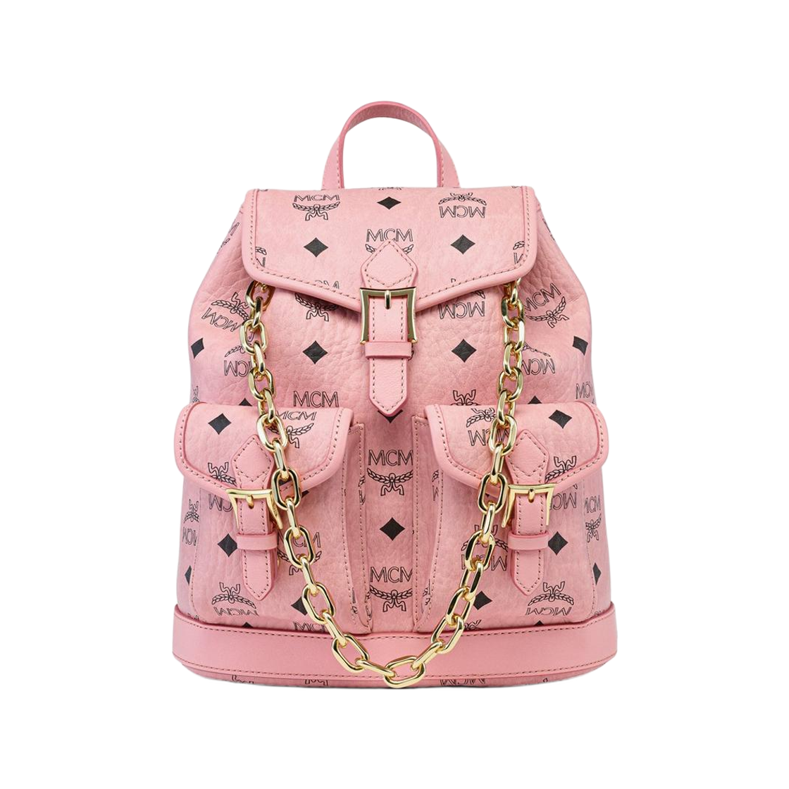 MCM 아렌 비세토스 미니 드로우스트링 백팩 소프트 핑크(MCM Aren Visetos Mini Drawstring Backpack Soft Pink)