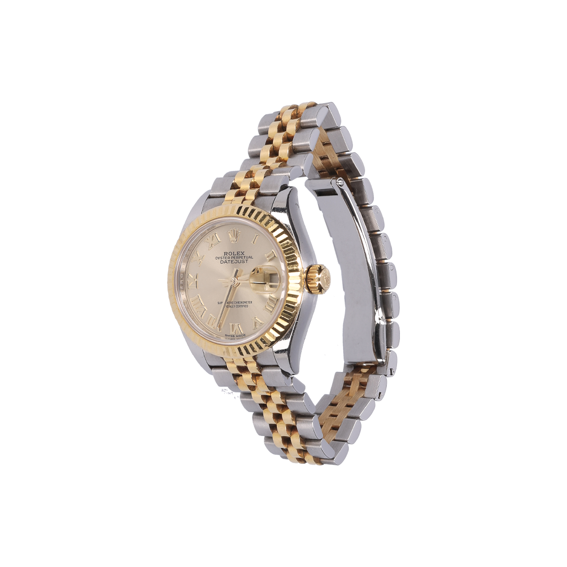 IT4GW2CFQSAC Rolex Lady-Datejust 28 Two-Tone Champagne Dial