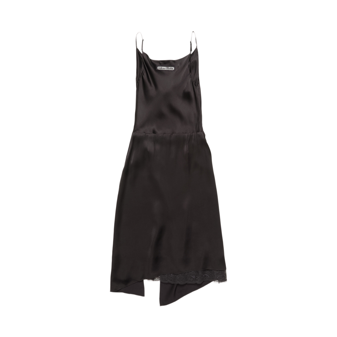 (W) 아크네 스튜디오 샤이니 사틴 슬립 드레스 다크 브라운((W) Acne Studios Shiny Satin Slip Dress Dark Brown) - 2