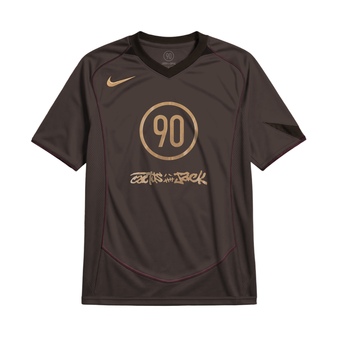 나이키 x 트래비스 스캇 캑터스 잭 토탈 90 풋볼 저지 브라운(Nike x Travis Scott Cactus Jack Total 90 Football Jersey Brown) - 1