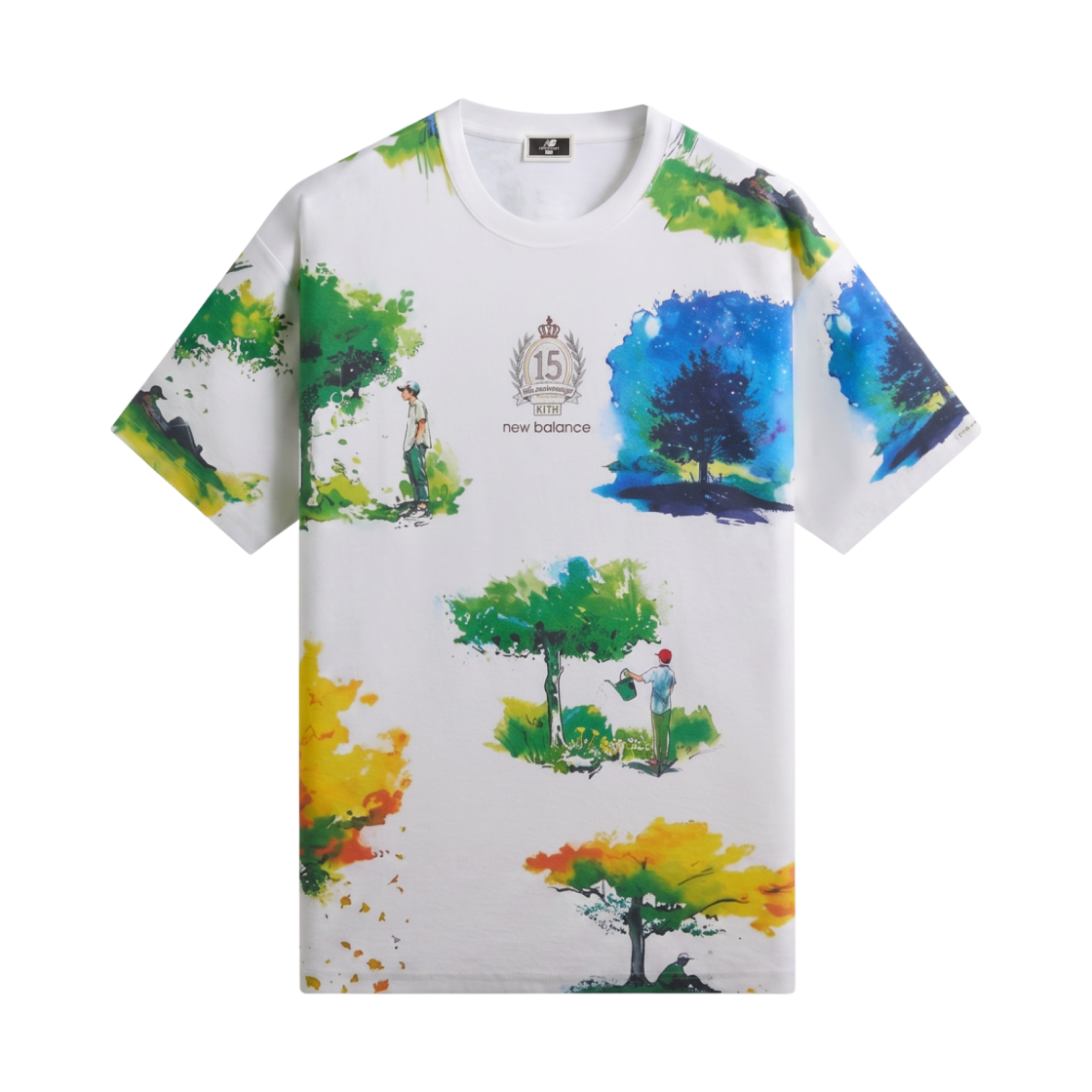 키스 x 뉴발란스 워터컬러 퀸 티셔츠 화이트(Kith x New Balance Watercolor Quinn T-Shirt White)