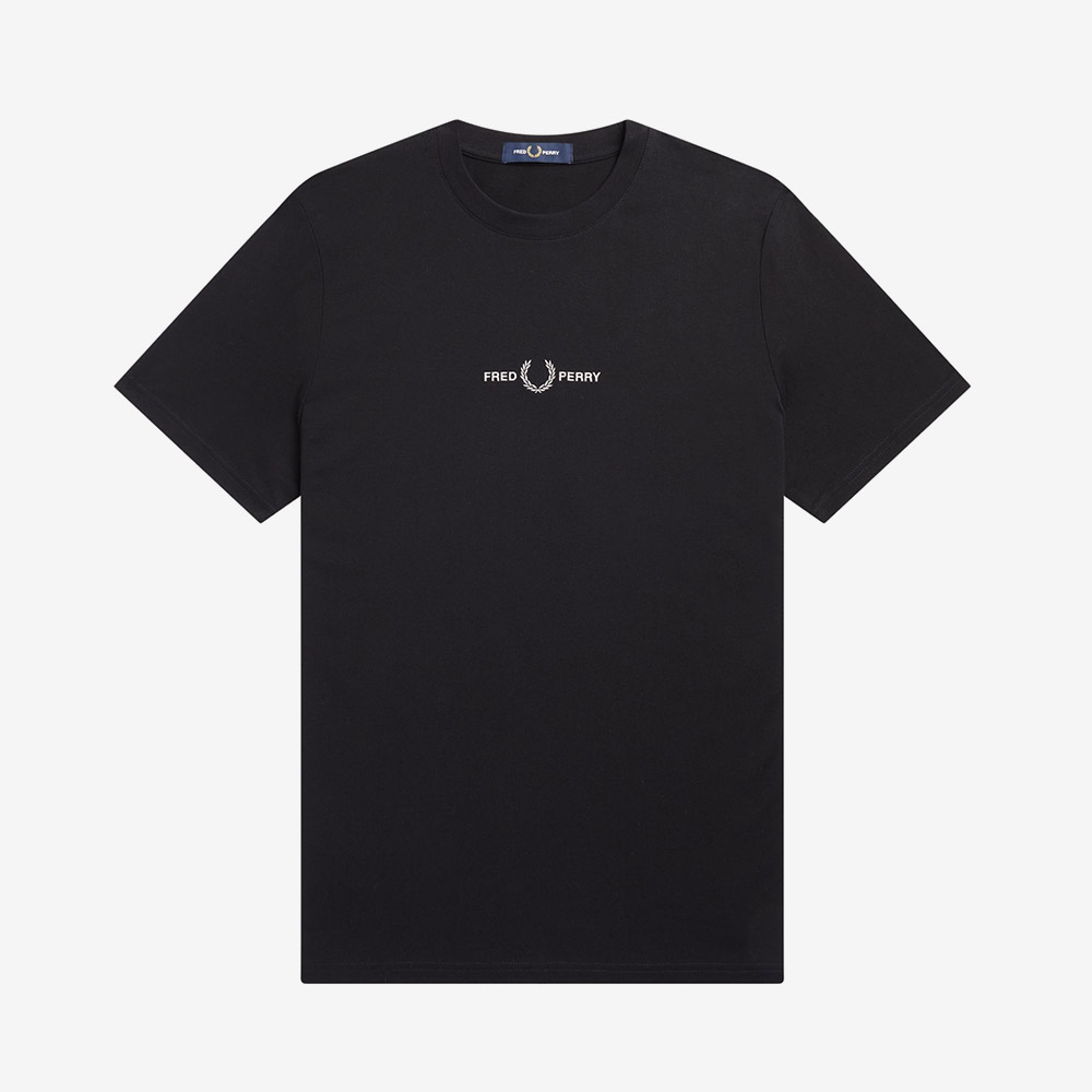 프레드페리 엠브로이더드 티셔츠 블랙(Fred Perry Embroidered T-Shirt Black) - 5