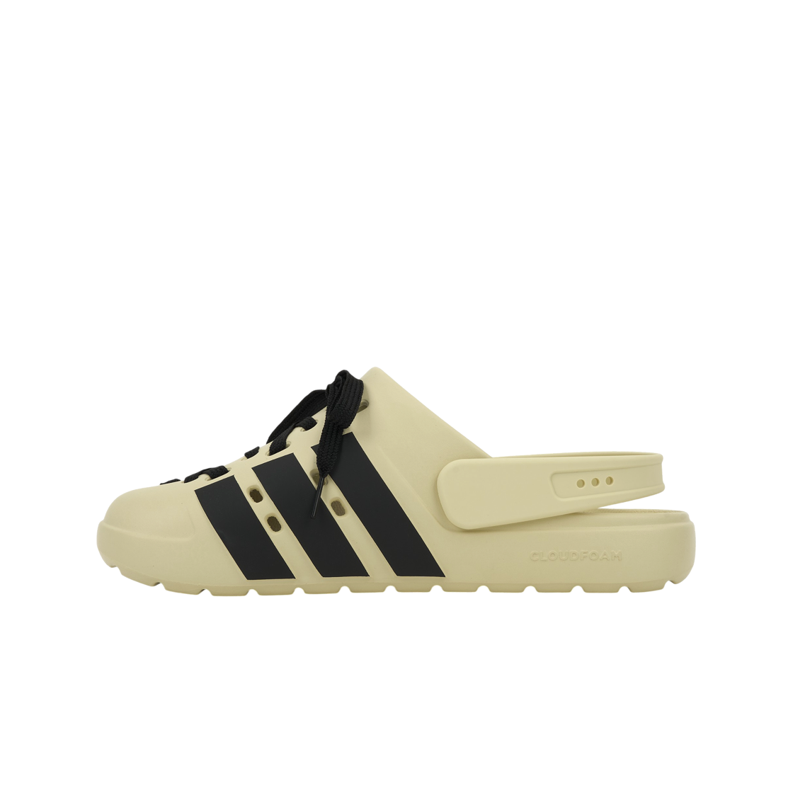 아디다스 아딜렛 클로그 2.0 웜 바닐라 코어 블랙(Adidas Adilette Clog 2.0 Warm Vanilla Core Black) - 3