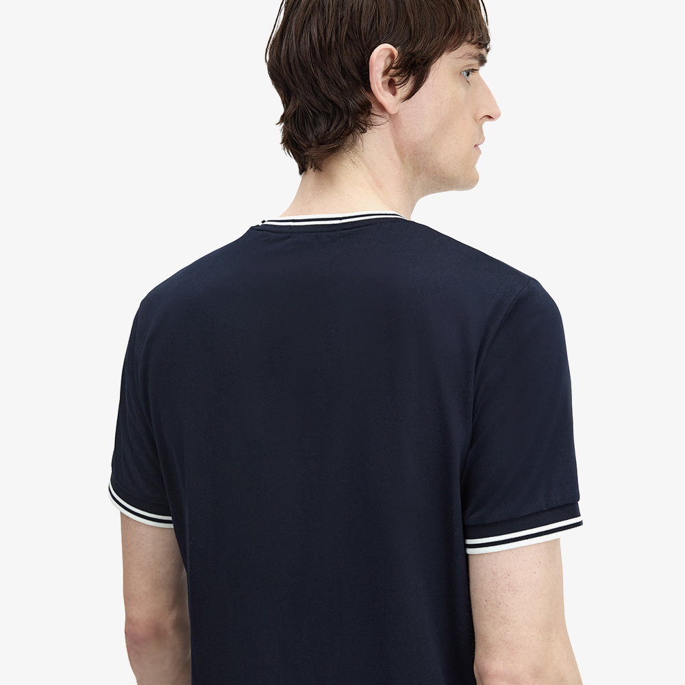 프레드페리 트윈 팁 티셔츠 네이비(Fred Perry Twin Tipped T-Shirt Navy) - 4