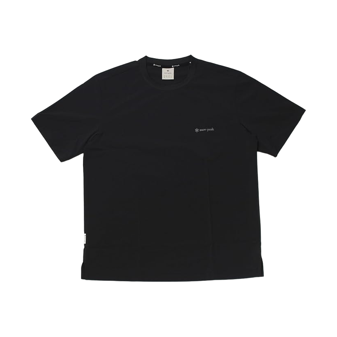 스노우 피크 씬테크 우븐 숏슬리브 티셔츠(Snow Peak Thin-Tech Woven Short Sleeve T-Shirt Black)