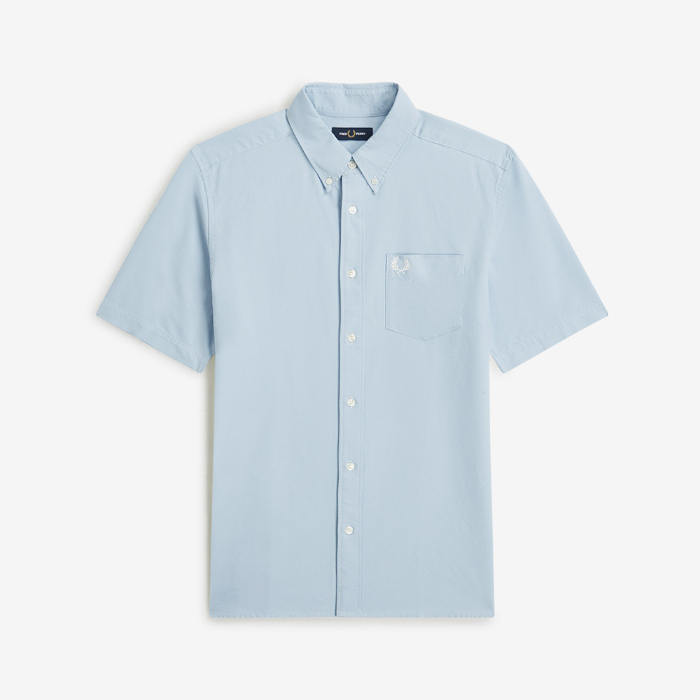 프레드페리 숏 슬리브 옥스포드 셔츠 라이트스모크(Fred Perry S/S Oxford Shirt Light Smoke) - 5