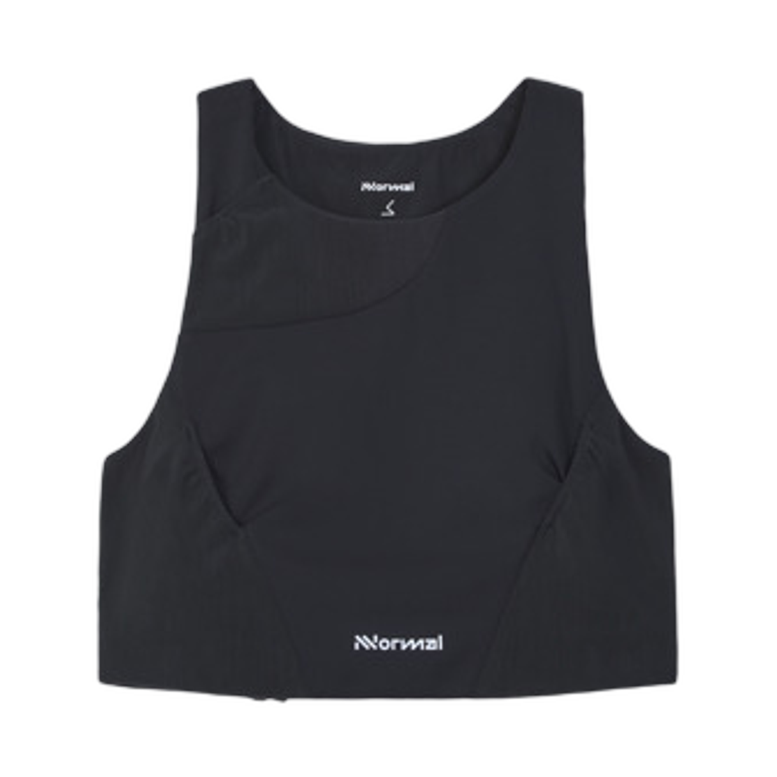 (W) 노말 트레일 크롭 탑 02 블랙((W) Nnormal Trail Crop Top 02 Black)