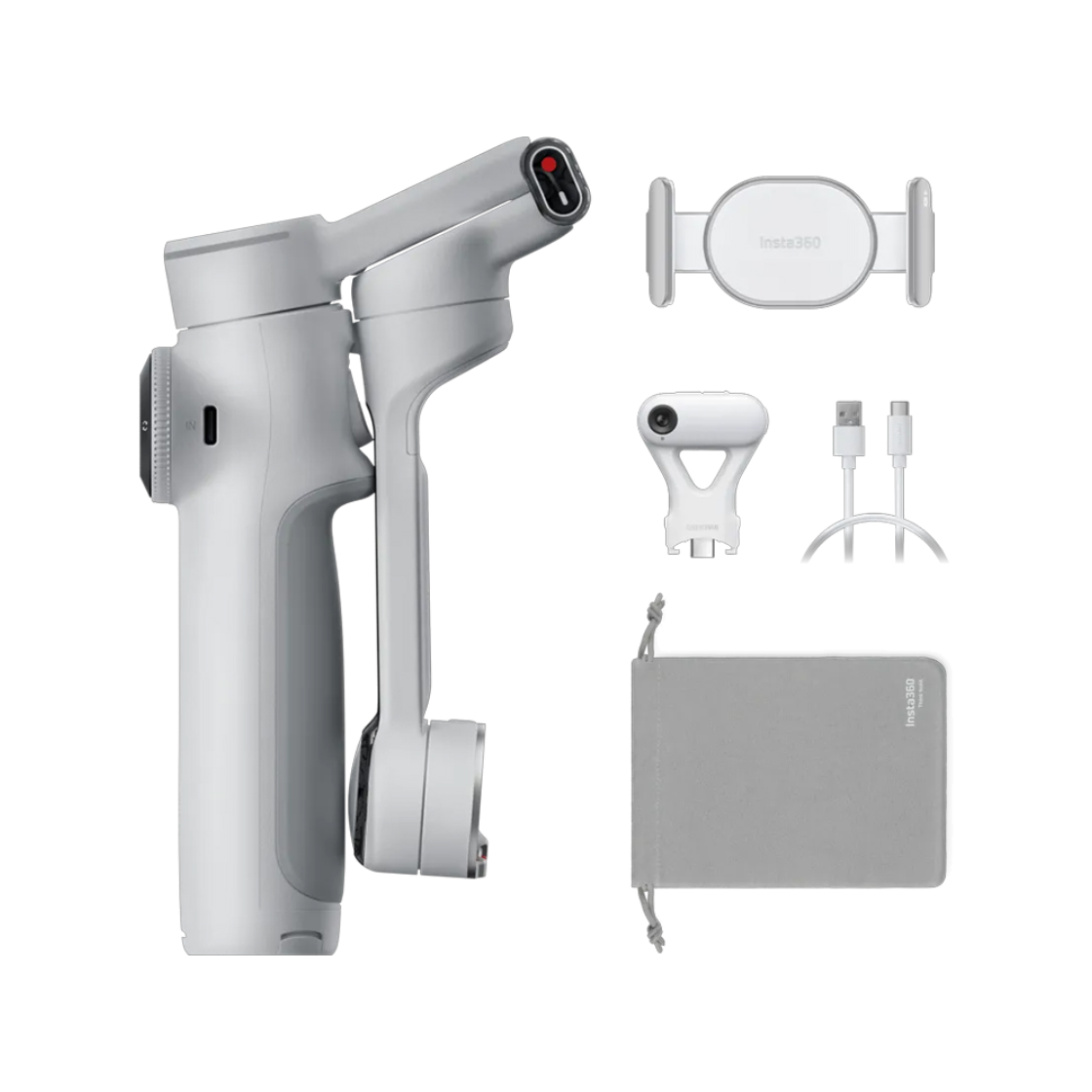 인스타360 Flow 2 Pro AI 트래커 번들 스톤그레이(Insta360 Flow 2 Pro AI Tracker Bundle - Stone Gray)