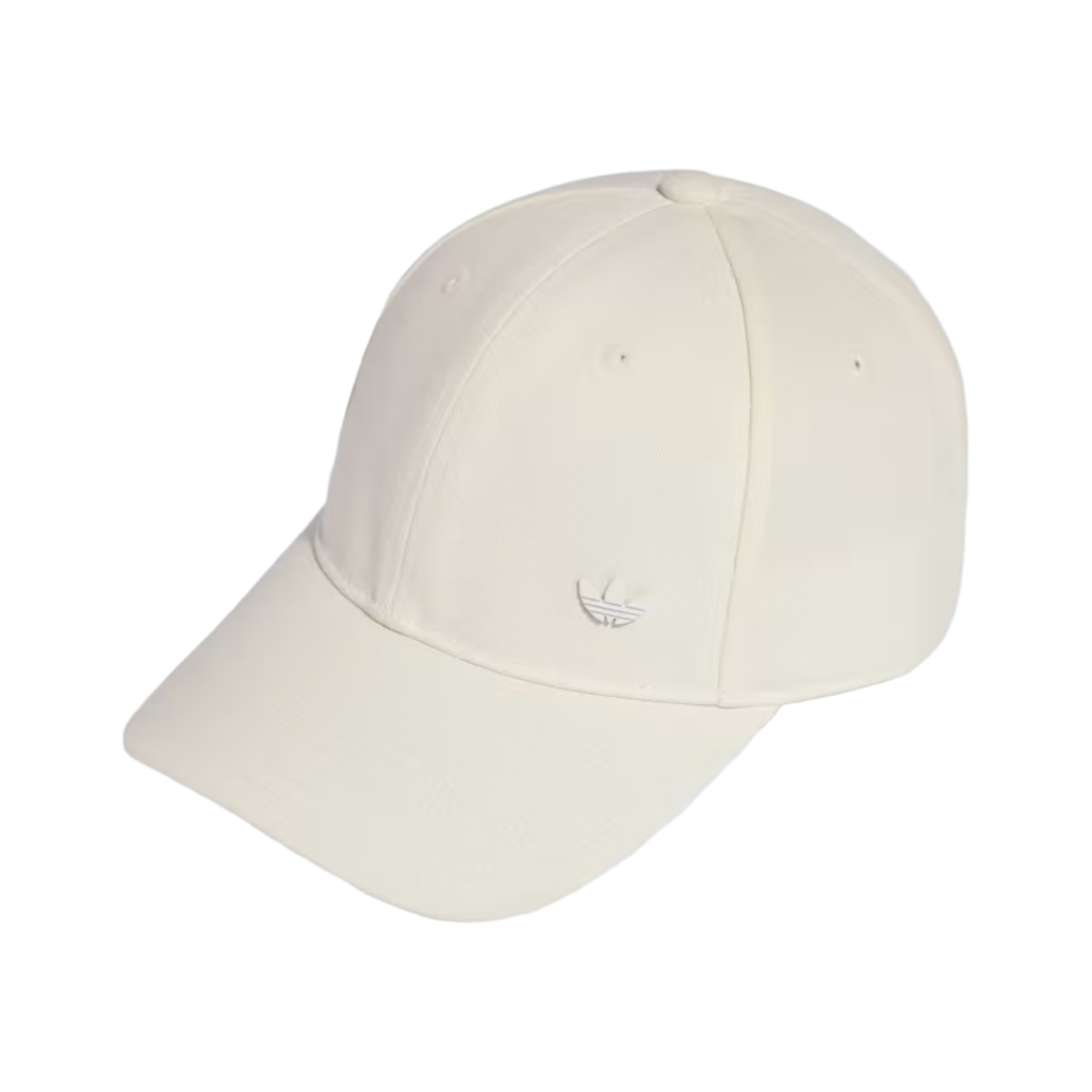 KE4657 Adidas Originals  Everyday Icons Cap with Tonal Metal Trefoil Cloud White