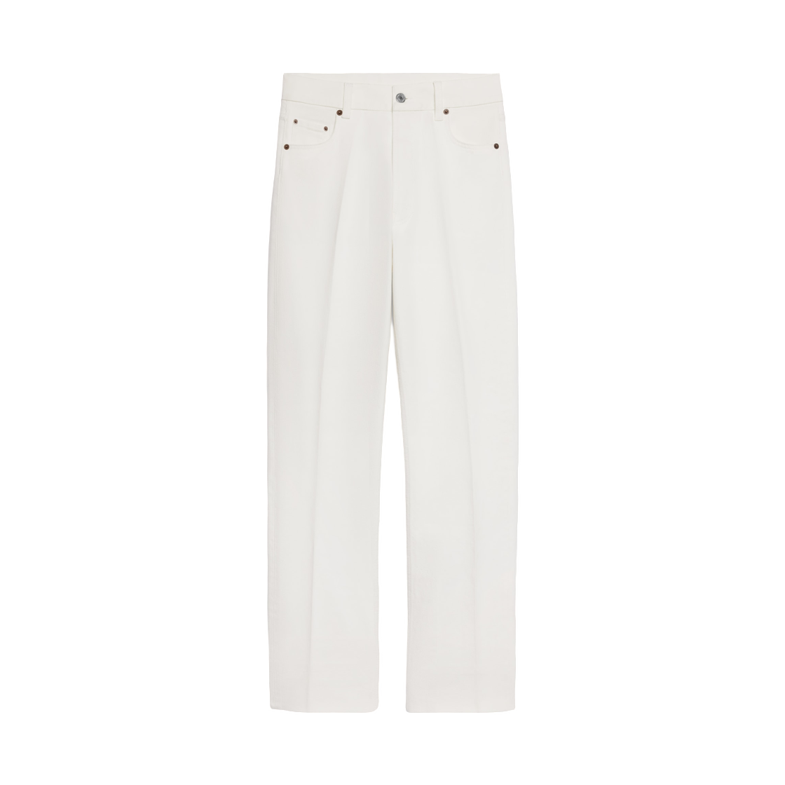 셀린느 보이프렌드 진 001 헤비 코튼 트윌 화이트 헤비 스톤 워시(Celine Boyfriend Jeans 001 in Heavy Cotton Twill White Heavy Stone Wash)