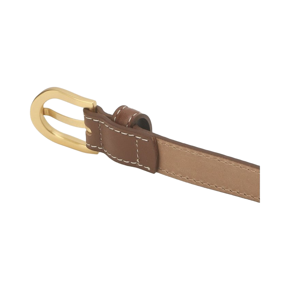 질스튜어트 맨 액세사리 20mm 브라운 소가죽 슬림 여성벨트 JUBE6F111W2(Jillstuart Men's Acc 20mm Brown Slim Genuine Leather Women's Belt) - 4