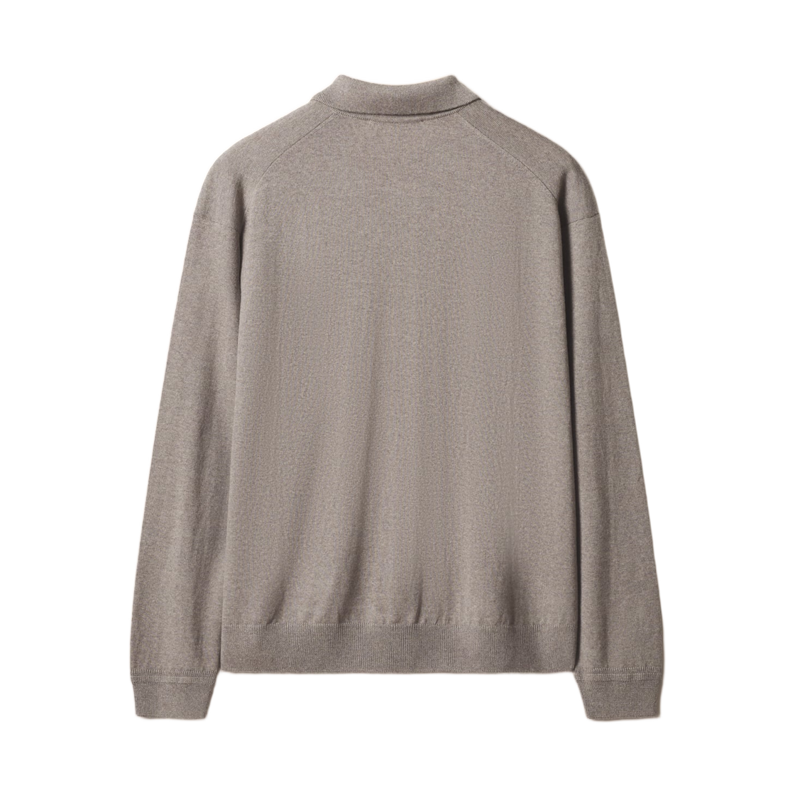 메종 키츠네 프로파일 폭스 컴포트 폴로 가디건 토프 멜란지(Maison Kitsune Profile Fox Comfort Polo Cardigan Taupe Melange) - 2