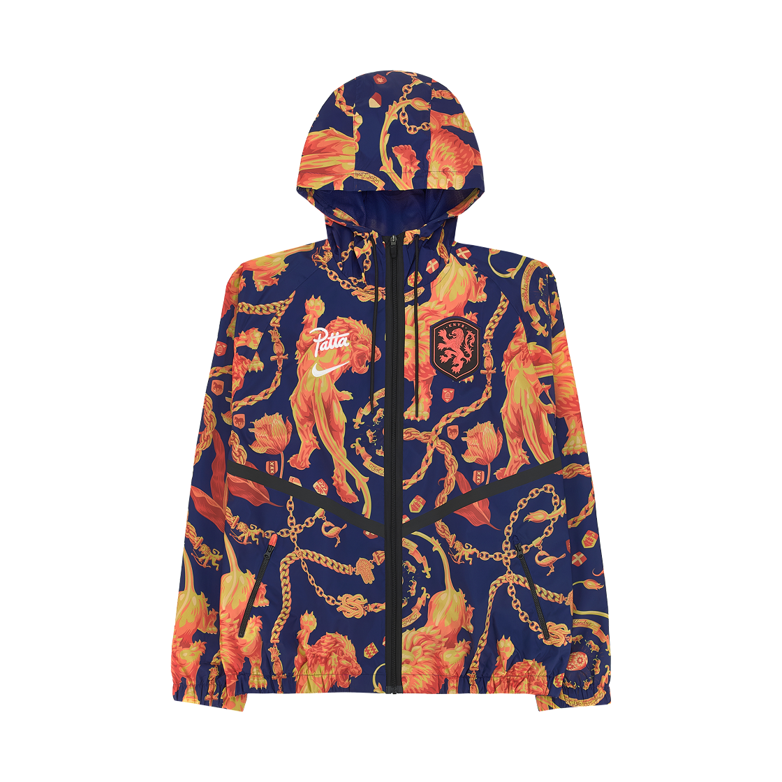 나이키 x 파타 네덜란드 앤섬 자켓 딥 로얄 블루 화이트 (IH1617-455)(Nike x Patta Netherlands Anthem Jacket Deep Royal Blue White (IH1617-455)) - 1