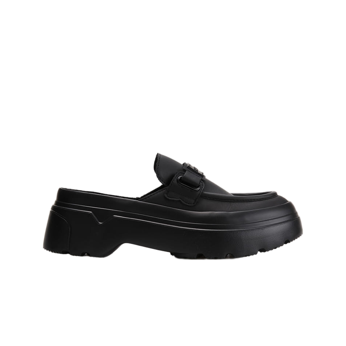 WFF3103LEA-BLK (W) Hunter Refined Explorer Flatform Loafer Mule Black