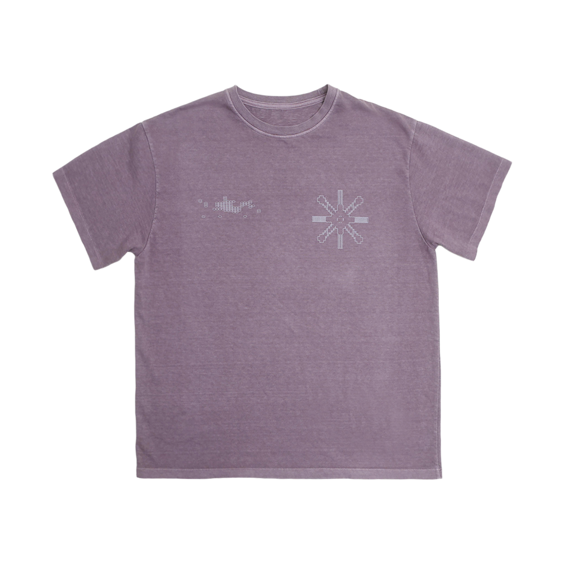 TTA62EFCS009PP TOWTOW.ARCHIVE Squint Glow Tshirts Purple