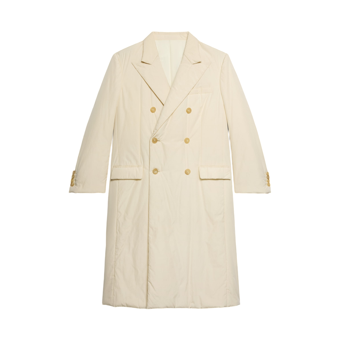 RM0FN5I11-03NA Celine Coat in Cotton Poplin Natural