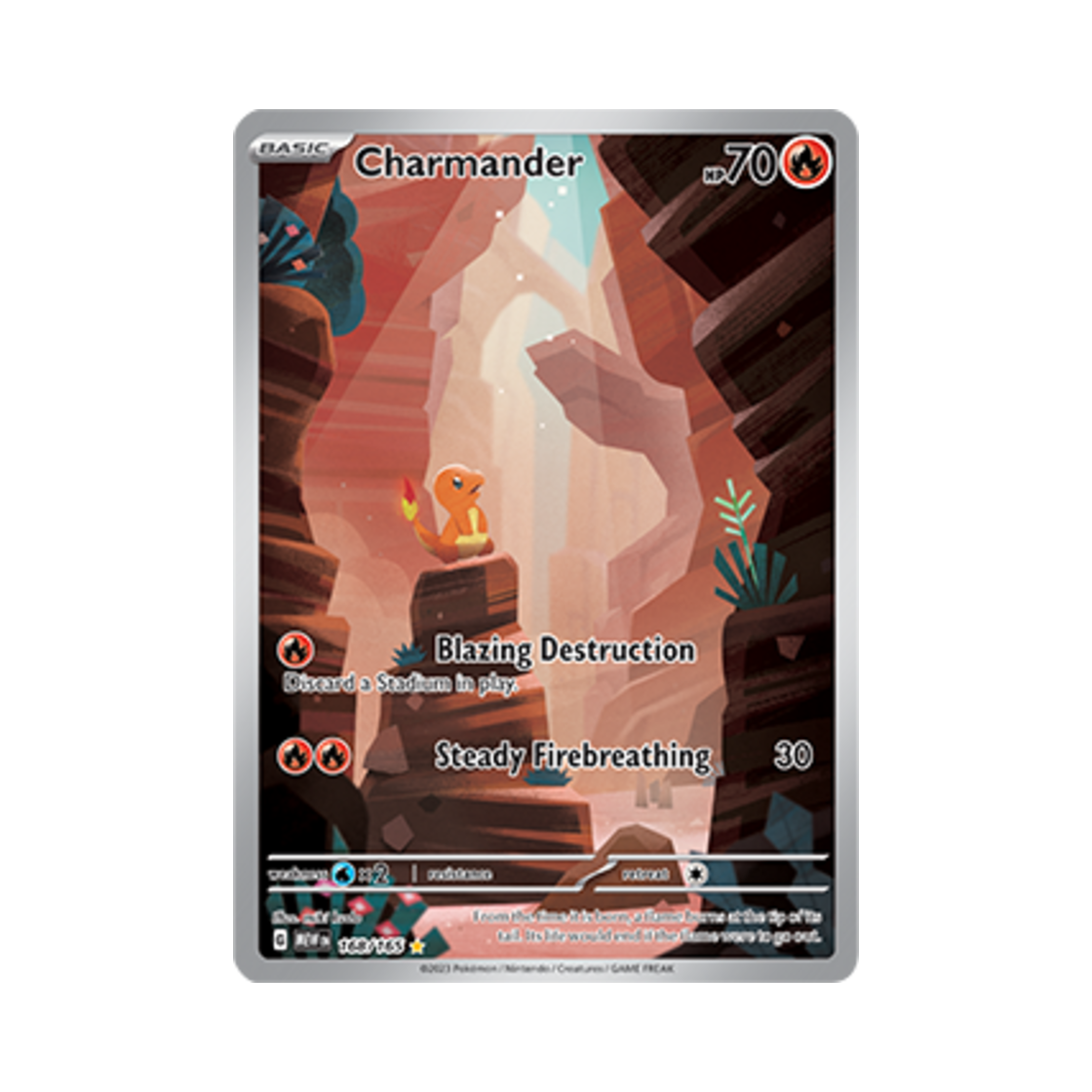 포켓몬 TCG 파이리 SAR 스칼렛&바이올렛 151 (영문판)(Pokemon TCG Charmander SAR Scarlet & Violet 151 (English Ver.)) - 1