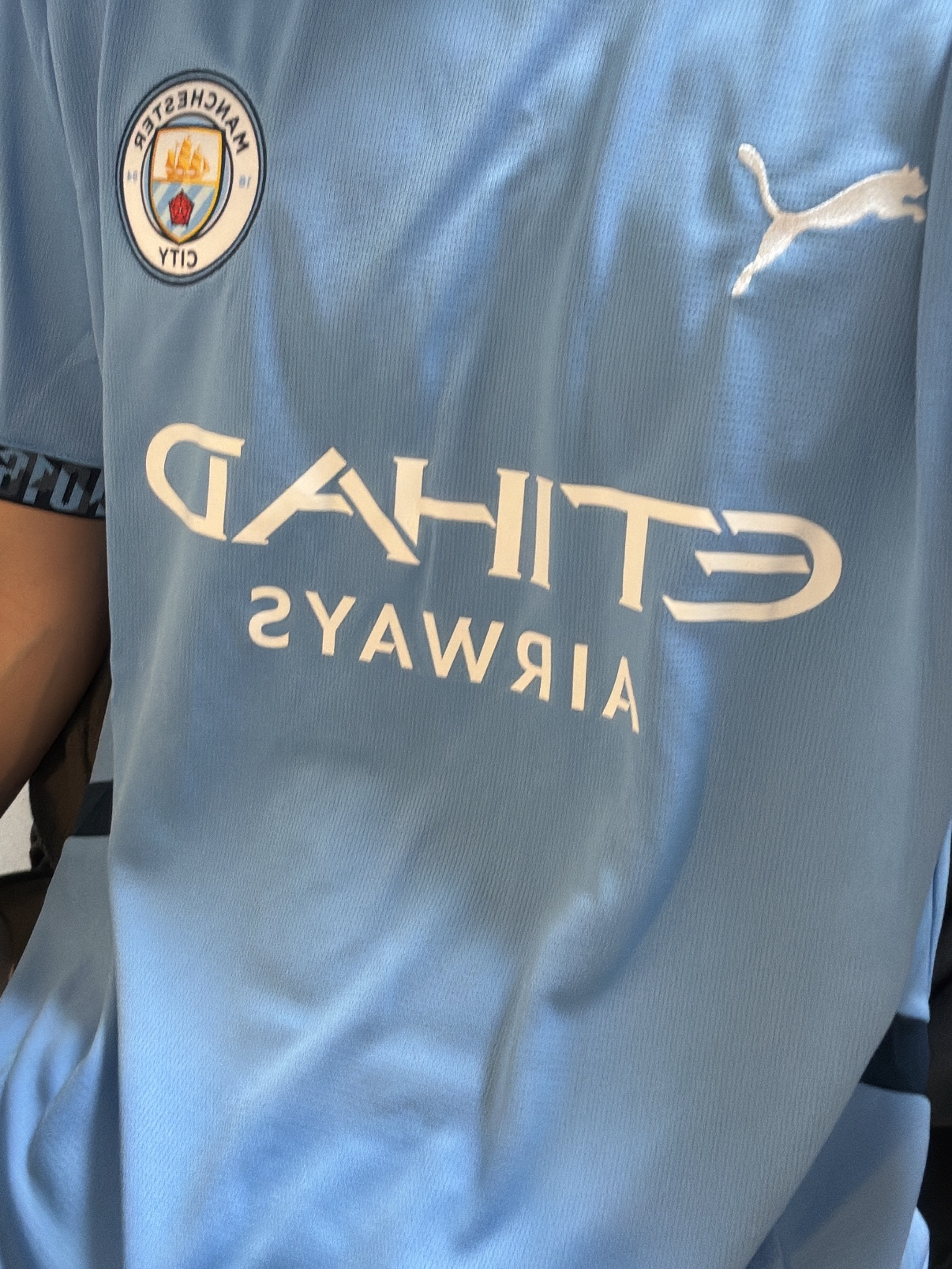 Puma Manchester City 2024/25 Home Jersey Team Light Blue (Non Marking Ver.) 착용 스타일