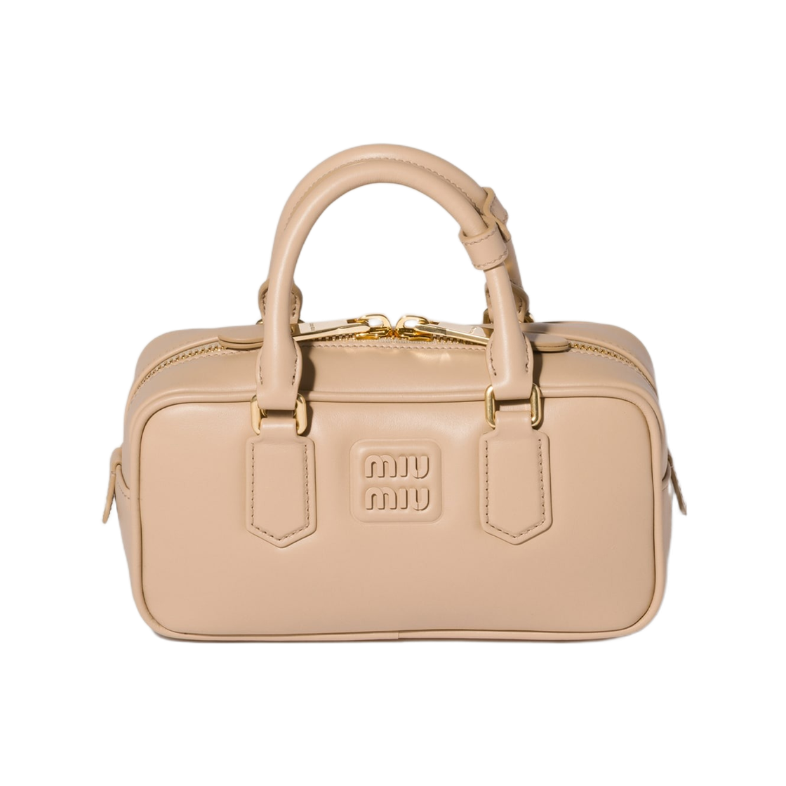 미우 미우 아르카디 레더 백 샌드 베이지(Miu Miu Arcadie Leather Bag Sand Beige) - 1