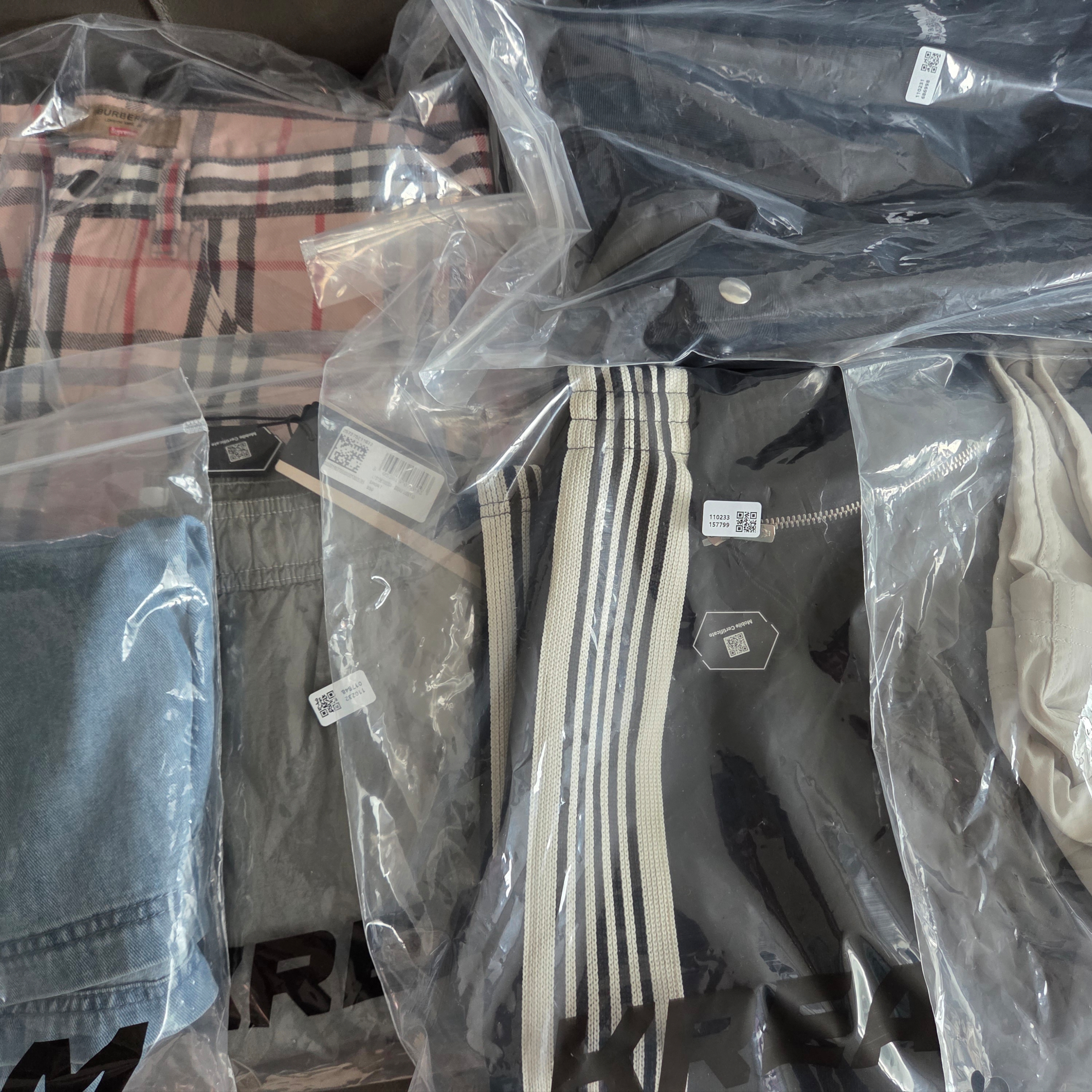 Adidas x Coca-Cola Denim Shorts Light Blue - KR Sizing, Needles x LHP H.D. Track Shorts Cotton Jersey Black - LHP Exclusive 착용 스타일 - 1