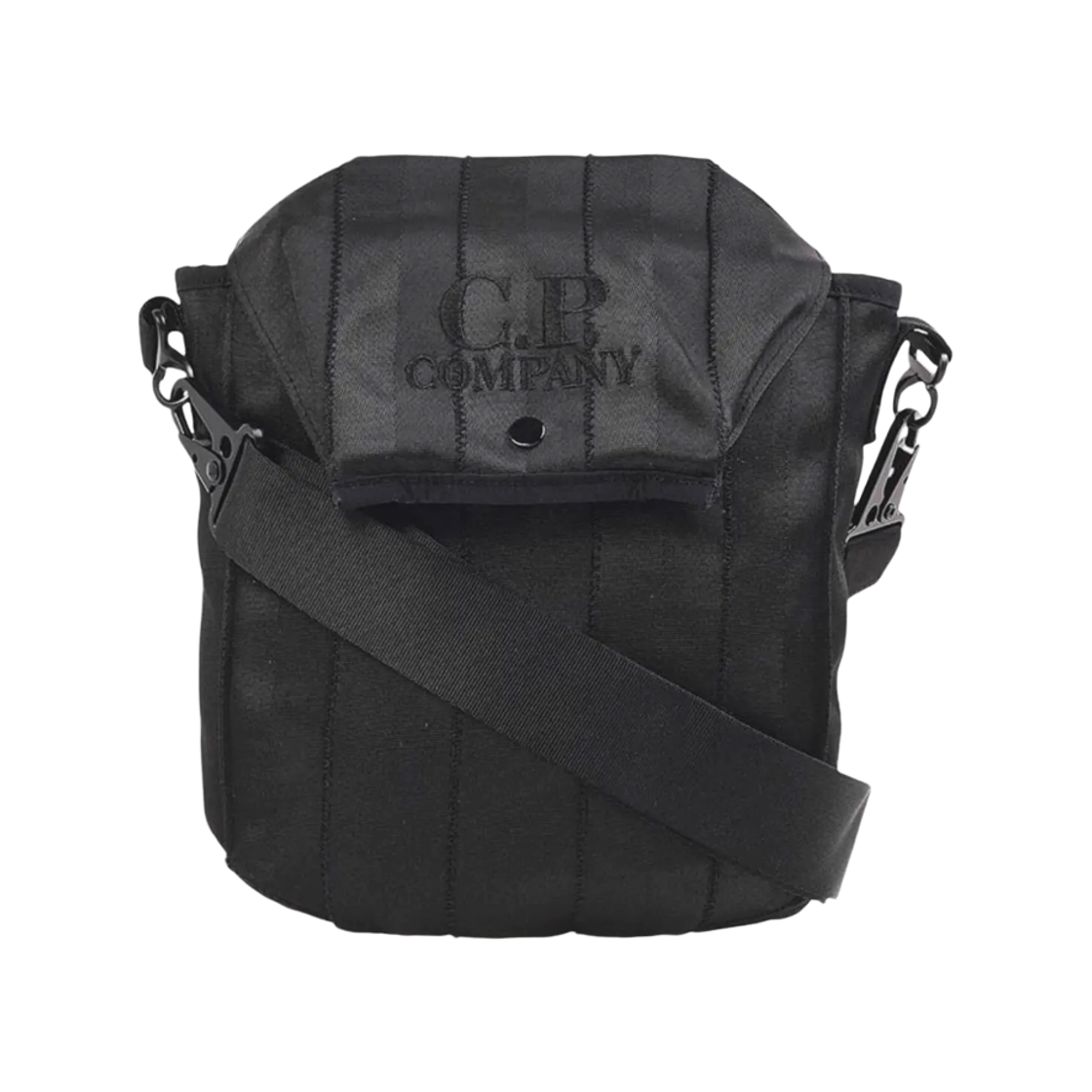 19CMAC094A005349G999 C.P. Company Herringbone Mini Cross Bag Black - 25FW