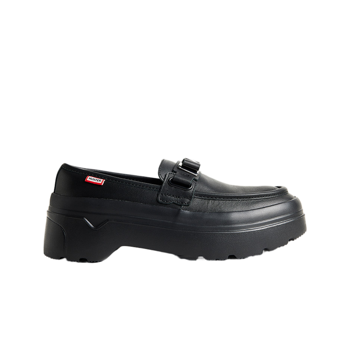 WFF3104LEA-BLK (W) Hunter Ref Explorer Flatform Metal Bow Loafer Black