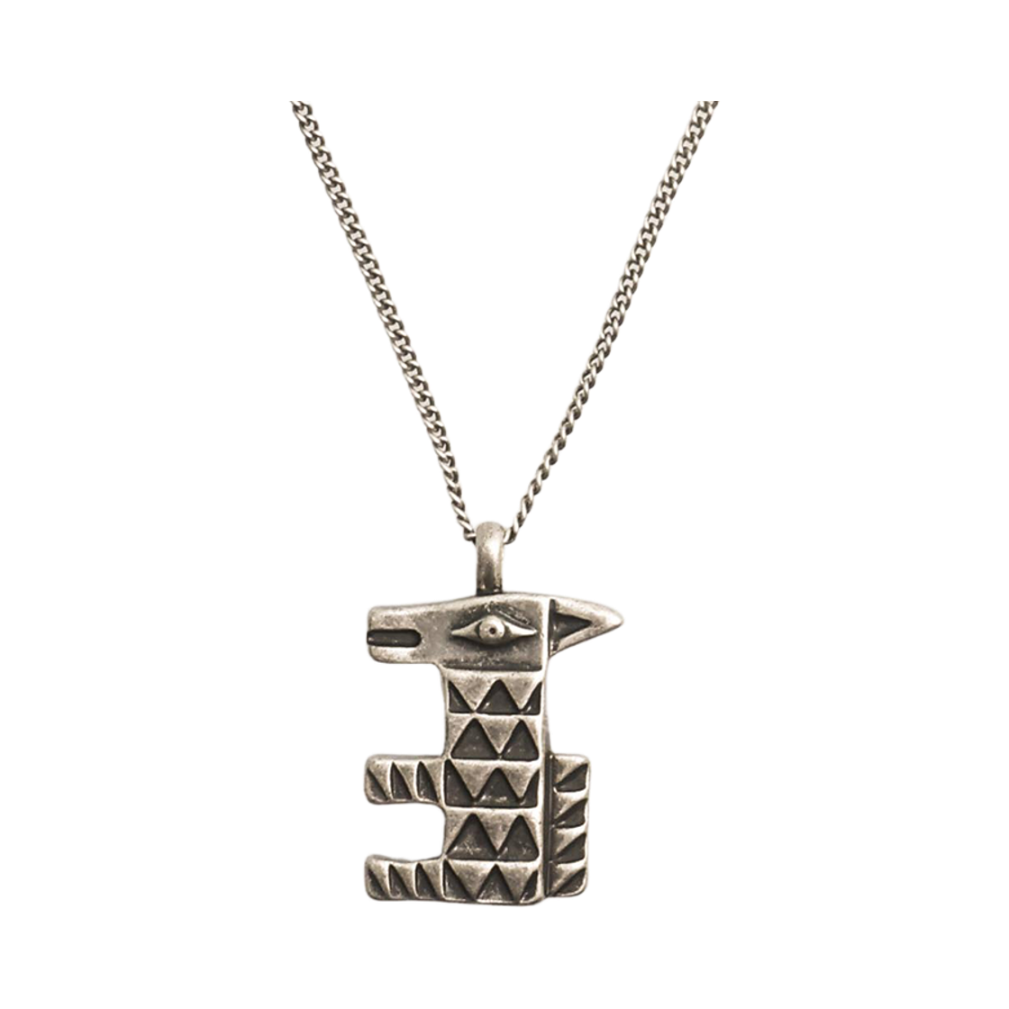 토우토우아카이브 와쳐 토템 팬던트 목걸이 실버 버니시(TOWTOW.ARCHIVE Watcher Totem Pendant Necklace Silver Burnish) - 1