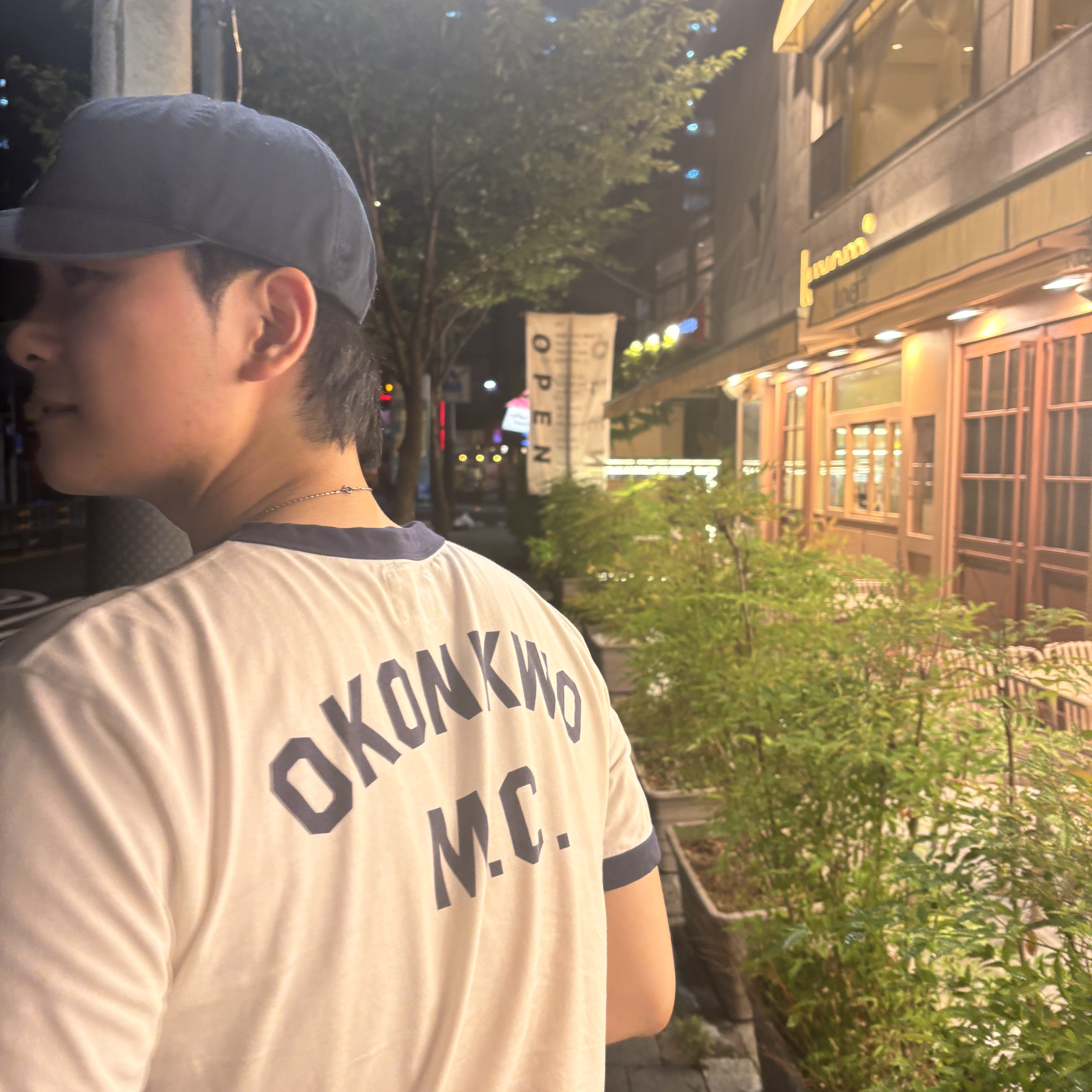 [예약 배송] Sunday Ceremony Sy Classic Vintage Logo Cap - Navy 착용 스타일 - 3