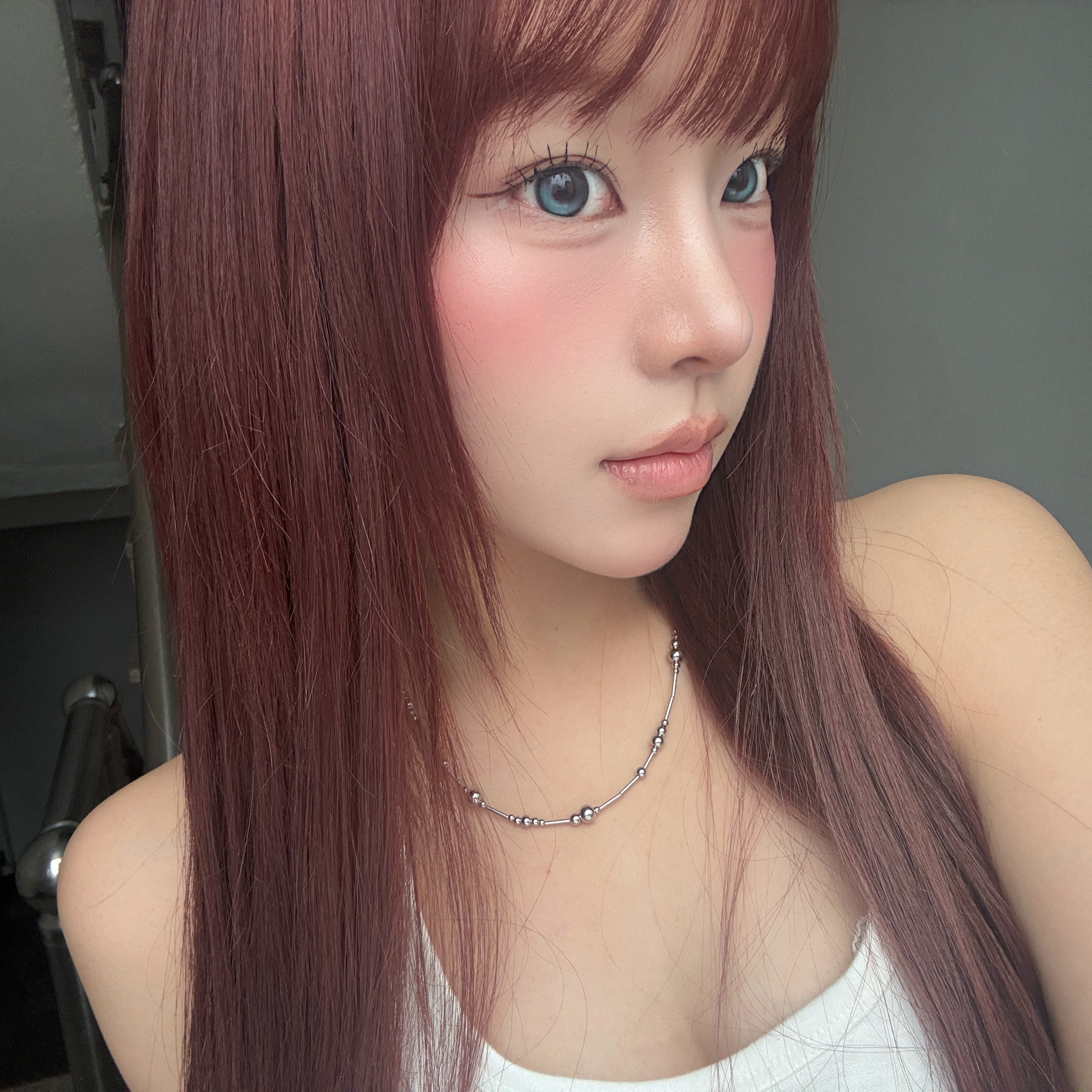 Riomeu Silver Melody Necklace 착용 스타일 - 1